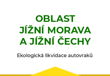 Ekologická likvidace autovraků jižní Morava a jířní Čechy